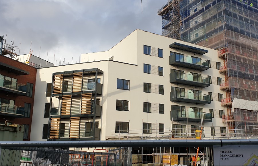 Self-draining Soffits on Solihull Retirement Village