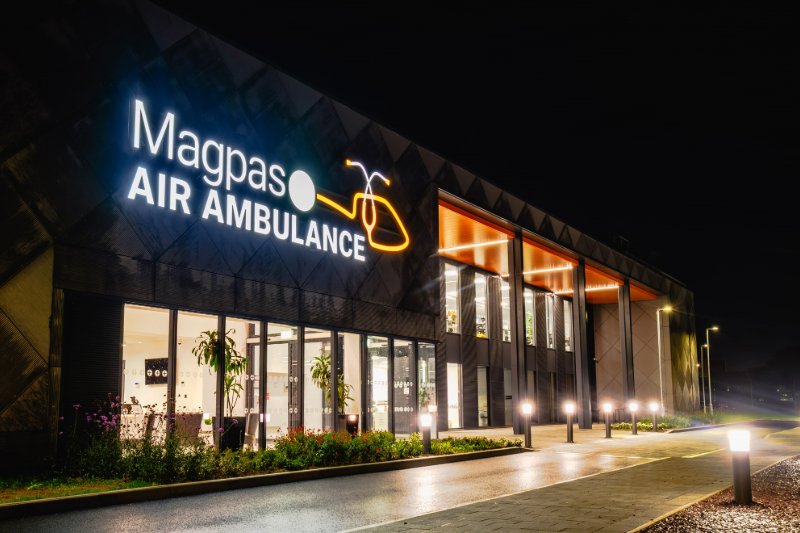 Dales Fabrications supplied our Aluminium Fascia Soffit system in RAL 2003 pastel orange for the Magpas Air Ambulance HQ & Aviation Base.