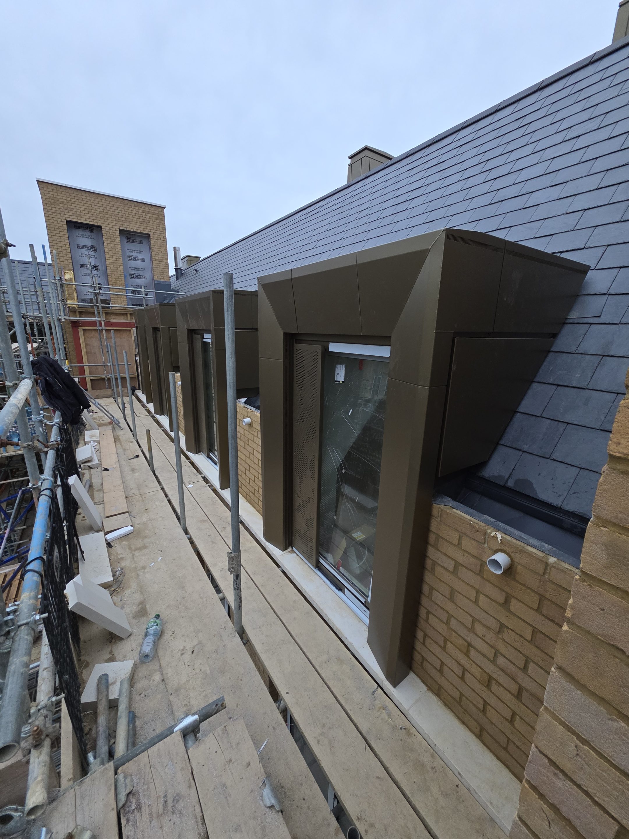 Dormitory Building Cladding Aluminium False Chimneys & Dormer Cladding for Canford School - Dales ...