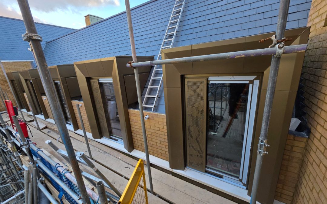 Aluminium False Chimneys & Dormer Cladding for Canford School