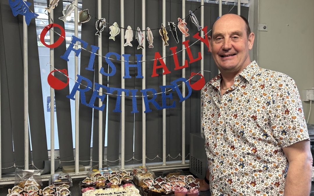 Mick Howard o-fish-ally retires after 43 years!
