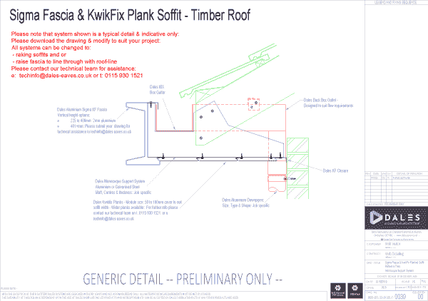 Sigma fascia with Kwikfix soffit