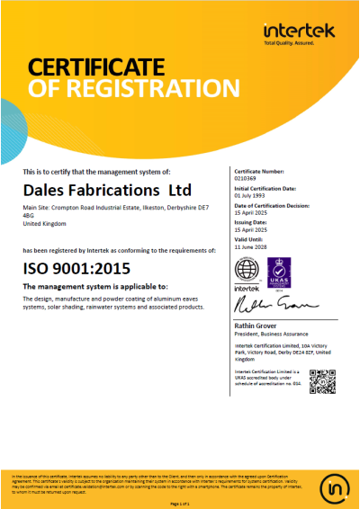 ISO 9001:2015 Quality Assurance