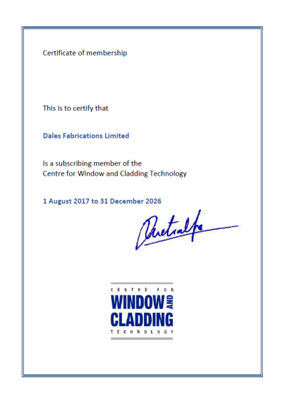 Centre For Window and Cladding Technology