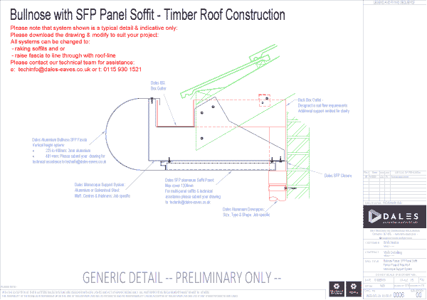 Bullnose fascia with SFP soffit