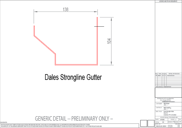 Strongline gutter