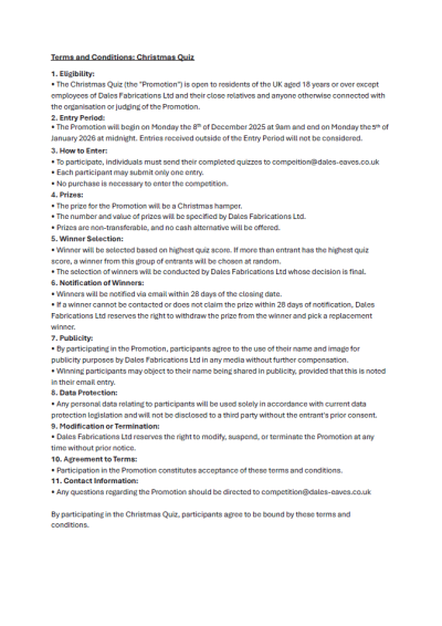 Terms & Conditions