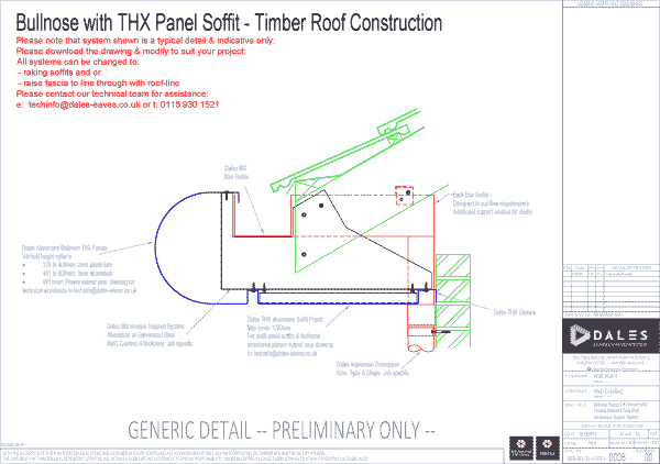 THX Panel Bullnose fascia/soffit