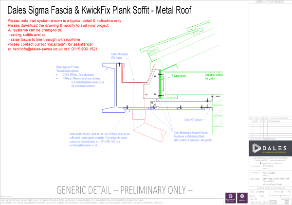 Sigma fascia with Kwikfix soffit
